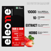 2 - Eleone Wellness Hair & Skin,  30 gummies  Strawberry 