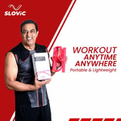 6 - SLOVIC 4 Tube Tummy Trimmer,  Red  Free Size 