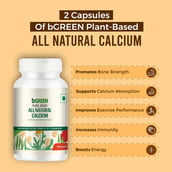 1 - bGREEN Plant Based All Natural Calcium by MuscleBlaze,  30 capsules  Unflavoured