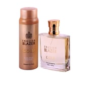 English Blazer Original EDT+Body Spray Gift Set, Gold