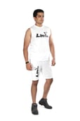 MuscleBlaze Limitless Sleeveless T-Shirt,  White  XXL 