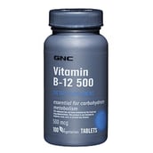 GNC Vitamin B-12 (500 mcg),  100 tablet(s)  Unflavoured 