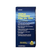 GNC Triple Strength Fish Oil 1500,  120 softgels 