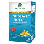 BestSource Nutrition Omega-3 Fish Oil (600mg), 60 softgels