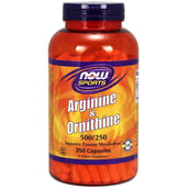 Now Arginine & Ornithine, 250 capsules