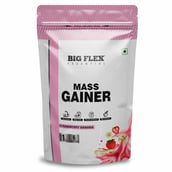 1 - Big Flex Essential Mass Gainer, 2.2 lb Strawberry Banana