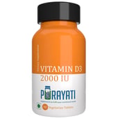 Purayati Vitamin D3 2000 IU, 90 tablet(s) Unflavoured