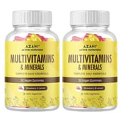 1 - Azani Active Nutrition Multivitamin & Minerals,  30 gummies  Strawberry & Lemon (Pack of 2) 