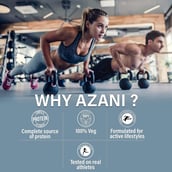8 - Azani Active Nutrition Active Plant Protein, 1.1 lb Decadent Chocolate