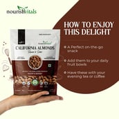 6 - NourishVitals California Almonds, Roasted & Salted Pack of 2 200 g
