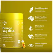 2 - Setu Omega : Veg DHA, 30 capsules