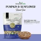 4 - NourishVitals Healthy Munching Combo, Pumpkin & Sunflower Roasted + Chia Raw Unroasted Seeds 2 Piece(s)/Pack