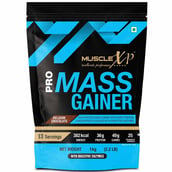 2 - MuscleXP Pro Mass Gainer with Whey Protein,  2.2 lb  Belgium Chocolate (Pack of 2) 