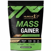 2 - MuscleXP Mass Gainer, 2.2 lb Chocolate Fudge (Pack of 2)