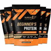 1 - MuscleXP Beginner's Protein with Digestive Enzymes,  2.2 lb  Belgium Chocolate (Pack of 5) 