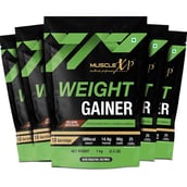 1 - MuscleXP Weight Gainer with Digestive Enzymes,  2.2 lb  Belgium Chocolate (Pack of 5) 