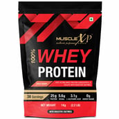 1 - MuscleXP 100% Whey Protein with Digestive Enzyme, 2.2 lb Fruit Berry