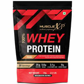 2 - MuscleXP 100% Whey Protein with Digestive Enzyme, 2.2 lb Sea Salt Caramel (Pack of 5)