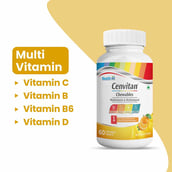 4 - Healthvit Cenvitan Multivitamin & Multimineral, 60 chewable tablet(s) Orange