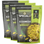 1 - Special Choice Kishmish (Green Raisins), 250 g Round (Pack of 3)