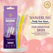 2 - Mom & World ShaveRush Women Pretty Face Razors, 3 Piece(s)/Pack for Sensitive Skin