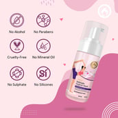 3 - Mom & World Natural Intimate Foaming Feminine Hygiene Wash, 120 ml + Reusable Menstrual Cup (Medium)
