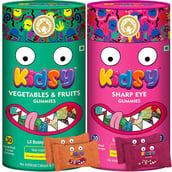 1 - Mom & World Kidsy Vegetables & Fruits, Sharp Eye Combo, 2 Piece(s)/Pack Mixed Fruit, Strawberry Mixed
