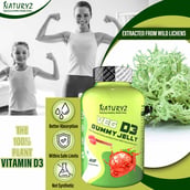 4 - Naturyz Veg D3, 60 gummies Strawberry
