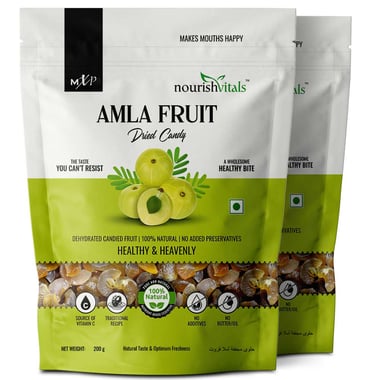 NourishVitals Amla Candy,  Unflavoured (Pack of 2)  0.200 kg 