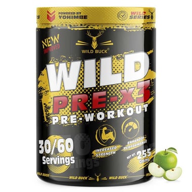Wild Buck Wild Pre-x3, 0.56 lb Green Apple