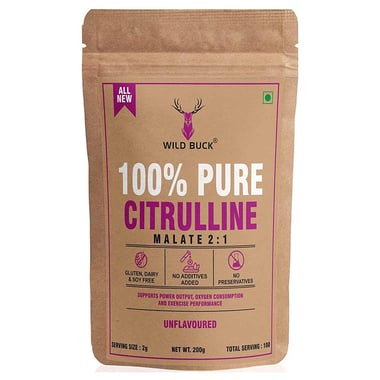 Wild Buck 100% Pure Citrulline Malate 2:1,  0.44 lb  Unflavoured 