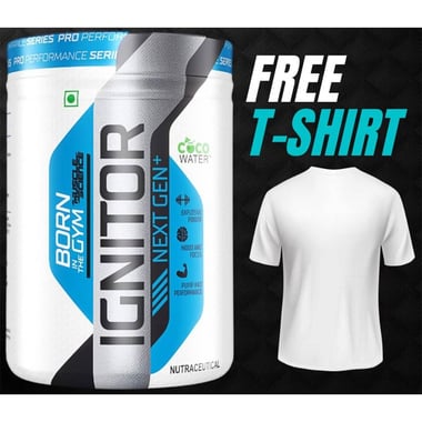 Muscle Science Ignitor Nex Gen Pre-Workout, 0.66 lb Fruit Punch (Free T-Shirt)