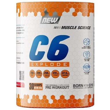 Muscle Science C6 Explode Pre-Workout, 0.26 lb Guava Blueberry