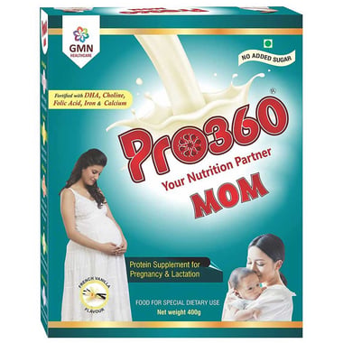 PRO360 Mom Protein Powder Nutrition Drink,  French Vanilla  400 g 