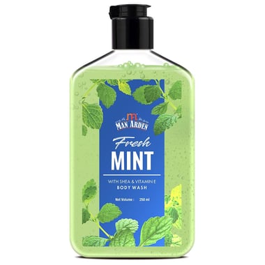 Man Arden Shea & Vitamin E Body Wash, 250 ml Fresh Mint