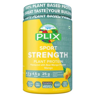 Plix Sport 100% Plant Protein Strength (Post Workout), 2.2 lb Mango
