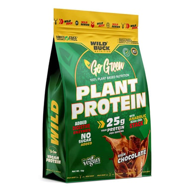 Wild Buck Plant Protein,  2.2 lb  Rich Chocolate 