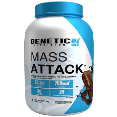 Genetic Nutrition Mass Attack,  6.6 lb  Chocolate Fudge 