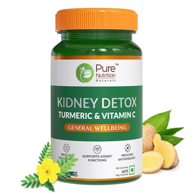 Pure Nutrition Kidney Detox with Turmeric & Vitamin C, 60 veggie capsule(s)