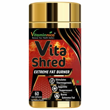 Vitaminnica Vita Shred Extreme Fat Burner, 60 veggie capsule(s) Unflavoured