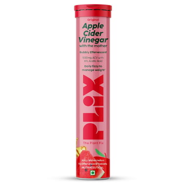 Plix Life Apple Cider Vinegar with Mother, 15 tablet(s) Juicy Watermelon