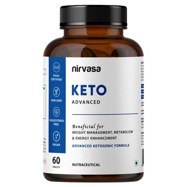 Nirvasa Keto Advanced,  60 tablet(s)  Unflavoured 