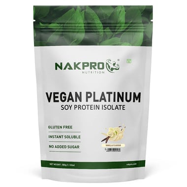 Nakpro Platinum Soy Protein Isolate, 1.1 lb Vanilla