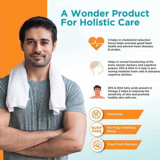 1 - HK Vitals Fish Oil Pack of 2,  Unflavoured  60 tablet(s)