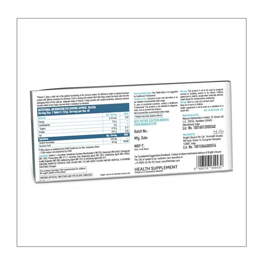 HK Vitals Vitamin C by HealthKart, 60 tablet(s) Unflavoured