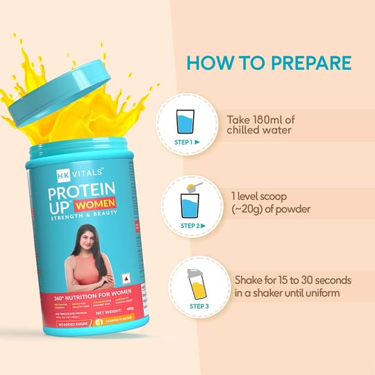 4 - HK Vitals ProteinUp Women Strength & Beauty by Healthkart,  0.88 lb  Mango (Non - Veg)