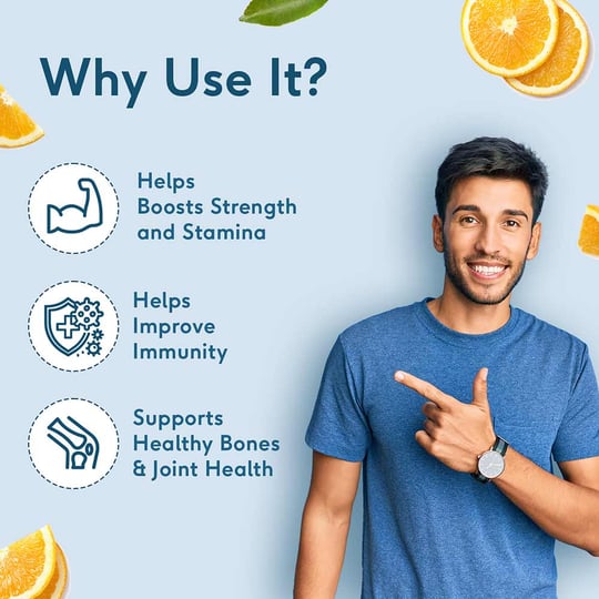 6 - HK Vitals Multivitamin by HealthKart,  30 gummies  Orange