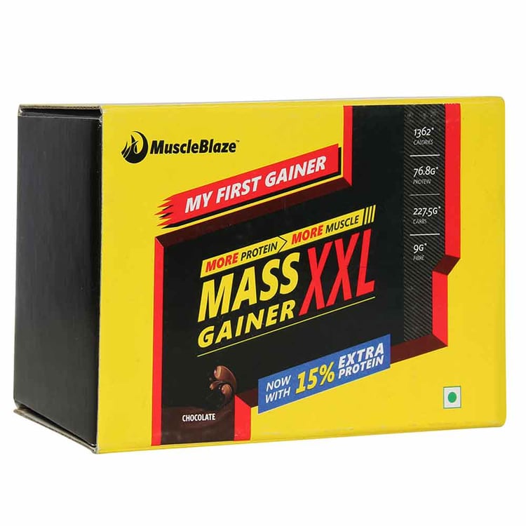 MuscleBlaze My First Gainer XXL,  5 sachets/pack  Chocolate 