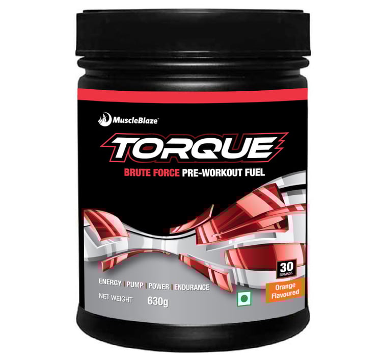 MuscleBlaze Torque Pre-Workout,  1.4 lb  Orange 