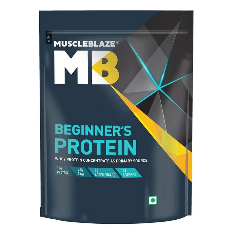 8 - MuscleBlaze Beginner's Protein OP, 2.2 lb Chocolate